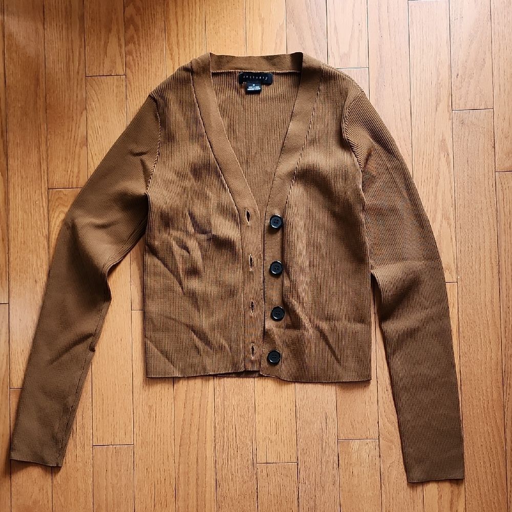 Sanctuary Brown V-Neck Cardigan- Women's Size Medium